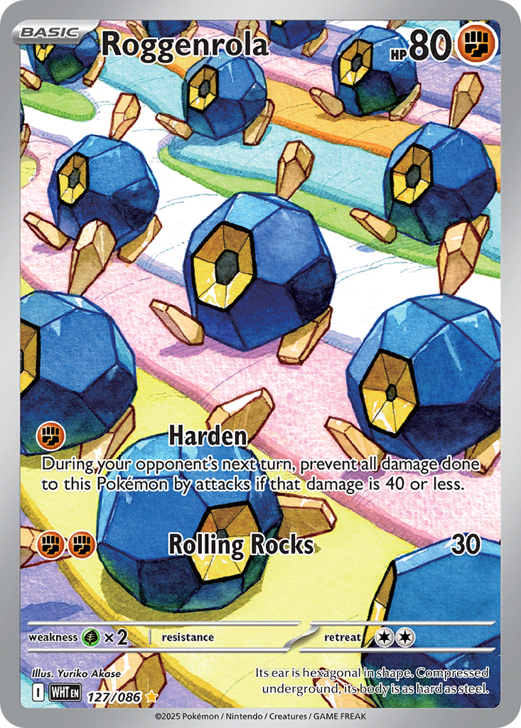 Roggenrola 127/86 Illustration Rare | White Flare | Pokemon Card