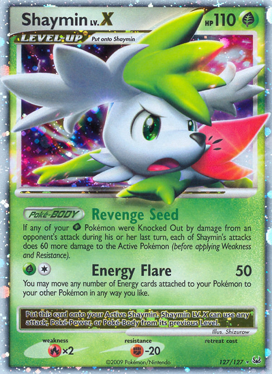 Shaymin LV.X 127/127 Rare Holo LV.X | Platinum | Pokemon Card