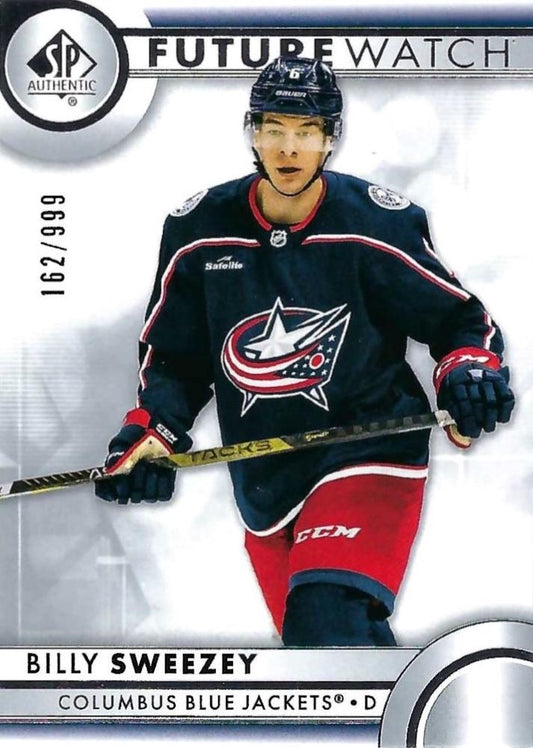 Billy Sweezey #128 Columbus Blue Jackets | 2023-24 SP Authentic | NHL Trading Card