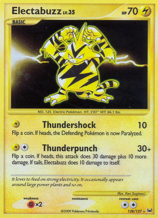 Electabuzz 128/127 Rare Secret | Platinum | Pokemon Card
