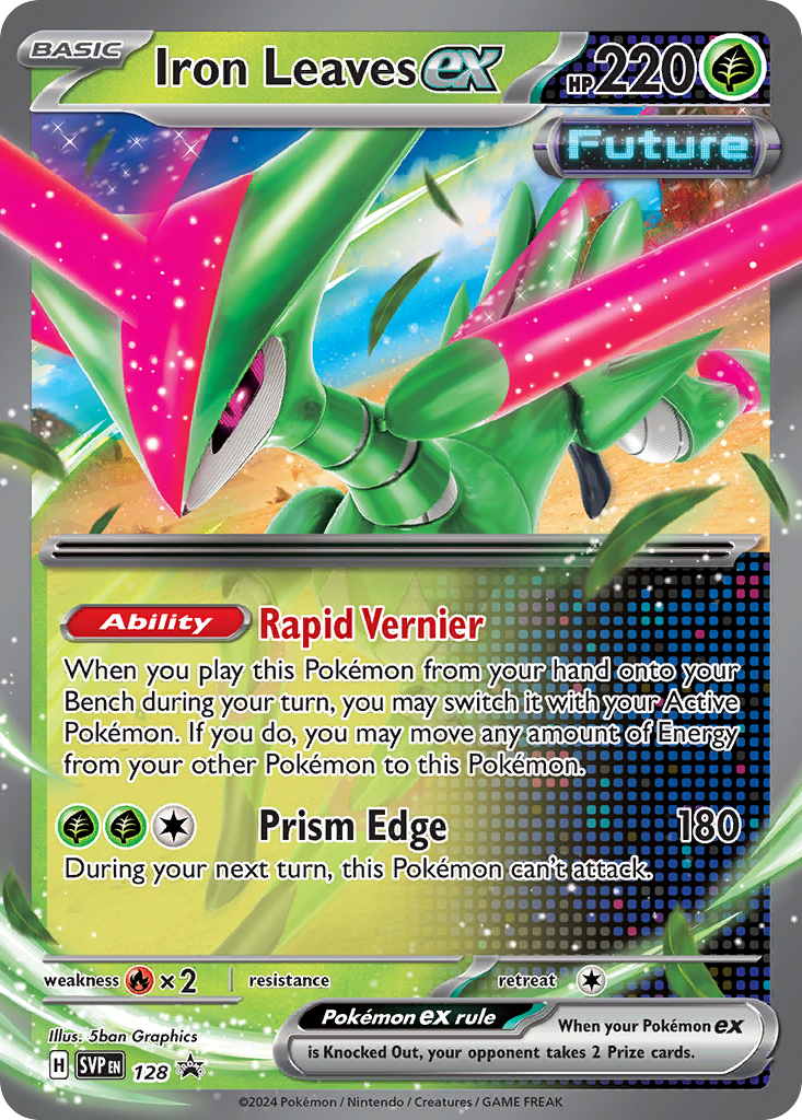 Iron Leaves ex #128 Promo | Scarlet & Violet Black Star Promos | Pokemon Card