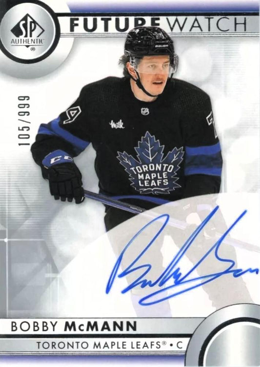 Bobby McMann #129 Toronto Maple Leafs | 2023-24 SP Authentic | NHL Trading Card