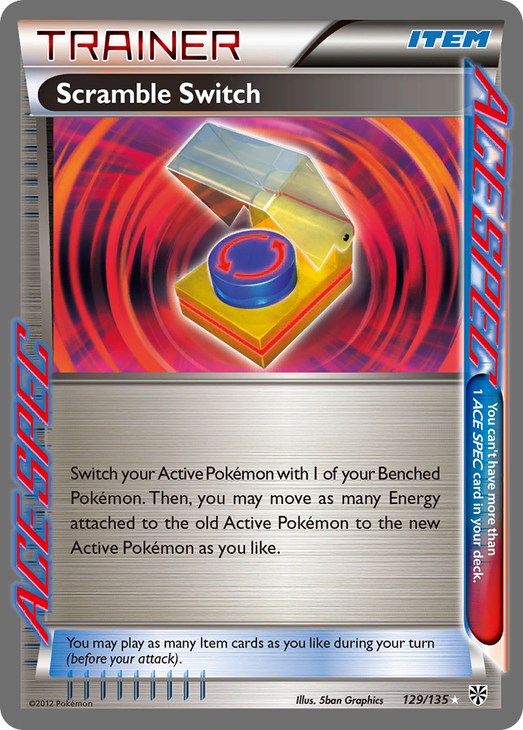 Scramble Switch 129/135 Rare ACE | Plasma Storm | Pokemon Card