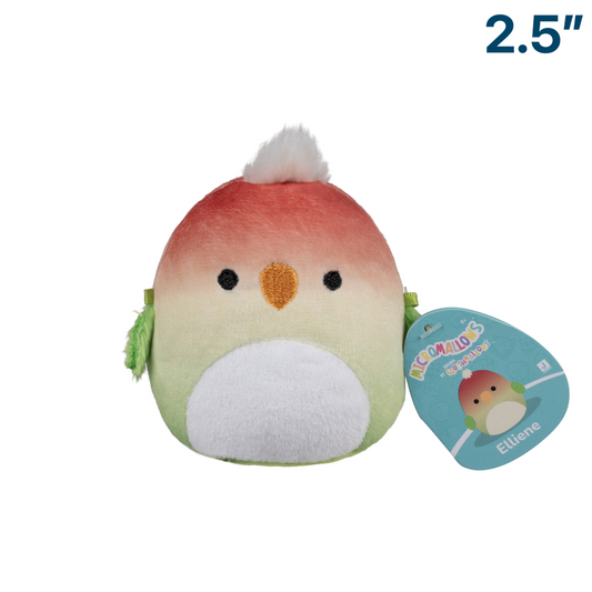 Elliene the Parrot Bird ~ 2.5" Micromallows Series 3 Squishmallow Plush