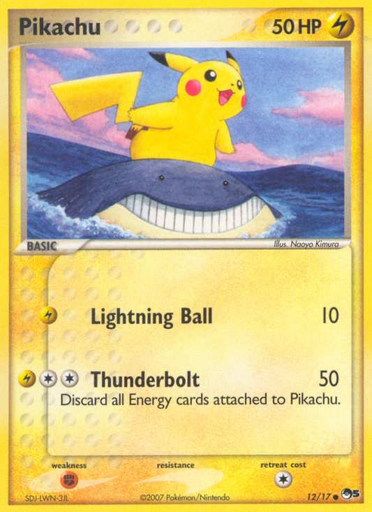 Pikachu 12/17 Common | POP Series 5 | Pokemon Card