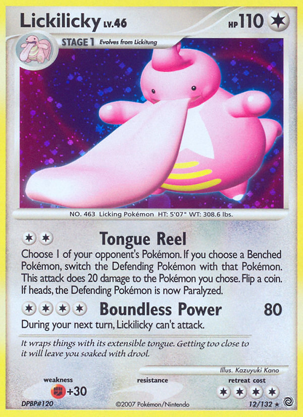 Lickilicky 12/132 Rare Holo | Secret Wonders | Pokemon Card