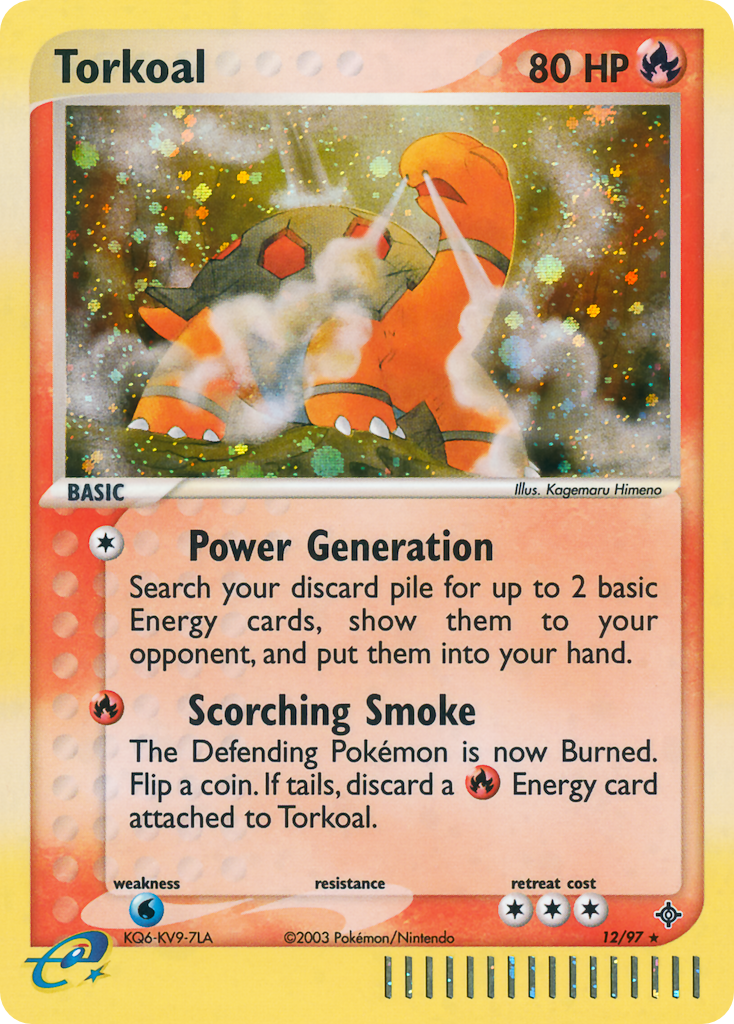 Torkoal 12/97 Rare Holo | Dragon | Pokemon Card