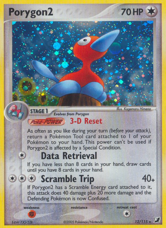 Porygon2 12/115 Rare Holo | Unseen Forces | Pokemon Card