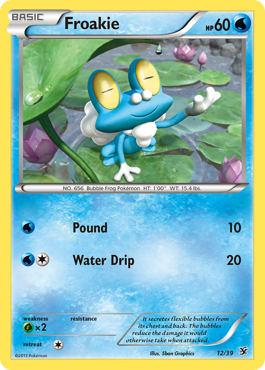 Froakie 12/39  | Kalos Starter Set | Pokemon Card