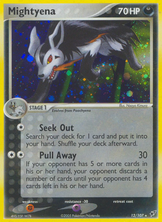 Mightyena 12/107 Rare Holo | Deoxys | Pokemon Card