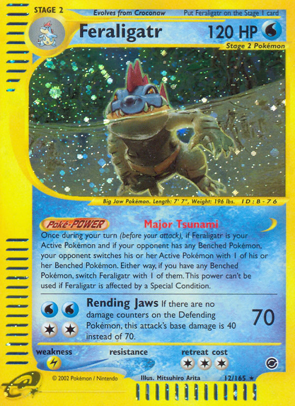 Feraligatr 12/165 Rare Holo | Expedition Base Set | Pokemon Card
