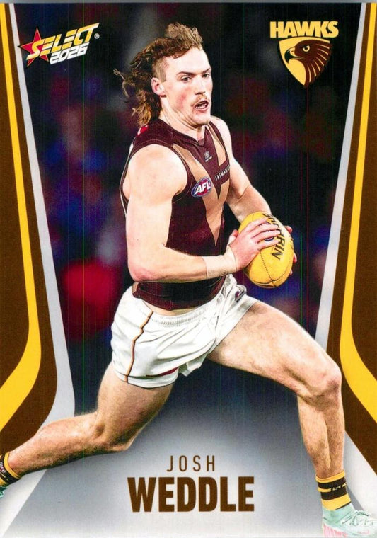 Josh Weddle #130 Hawthorn Hawks | 2026 Select AFL Footy Stars | Trading Card