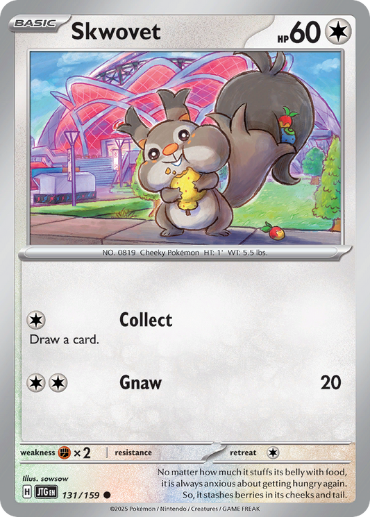 Skwovet 131/159 Common | Journey Together | Pokemon Card