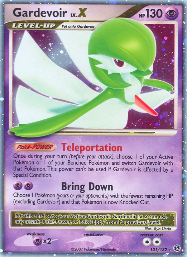 Gardevoir LV.X 131/132 Rare Holo LV.X | Secret Wonders | Pokemon Card