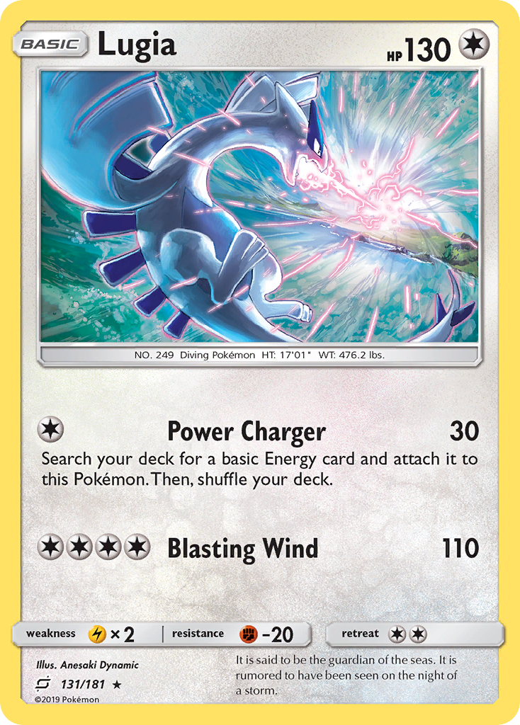 Lugia 131/181 Rare Holo | Team Up | Pokemon Card