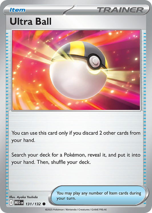 Ultra Ball 131/132 Common | Mega Evolution | Pokemon Card
