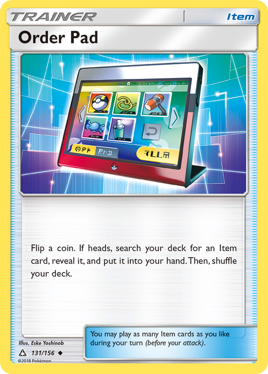 Order Pad 131/156 Uncommon | Ultra Prism | Pokemon Card