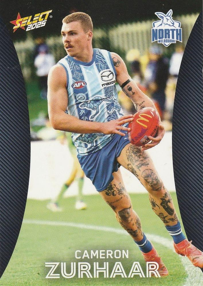 Cameron Zurhaar #132 North Melbourne Kangaroos | 2025 Select AFL Footy Stars | Trading Card