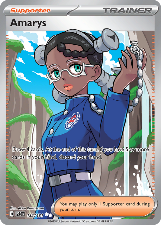 Amarys 132/131 Ultra Rare | Prismatic Evolutions | Pokemon Card