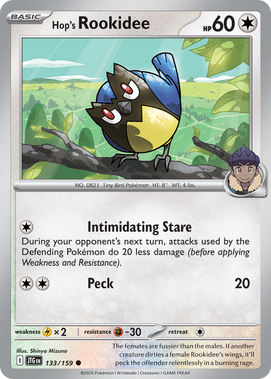 Hop's Rookidee 133/159 Common | Journey Together | Pokemon Card