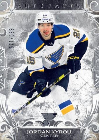 Jordan Kyrou #134 St. Louis Blues | 2024-25 Upper Deck Artifacts | NHL Trading Card