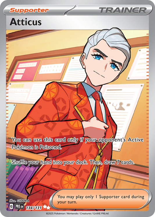 Atticus 134/131 Ultra Rare | Prismatic Evolutions | Pokemon Card