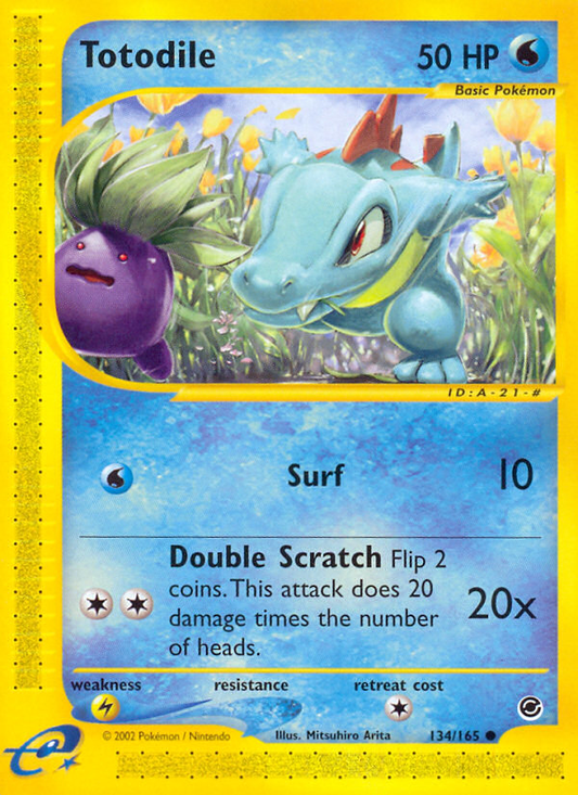 Totodile 134/165 Common | Expedition Base Set | Pokemon Card