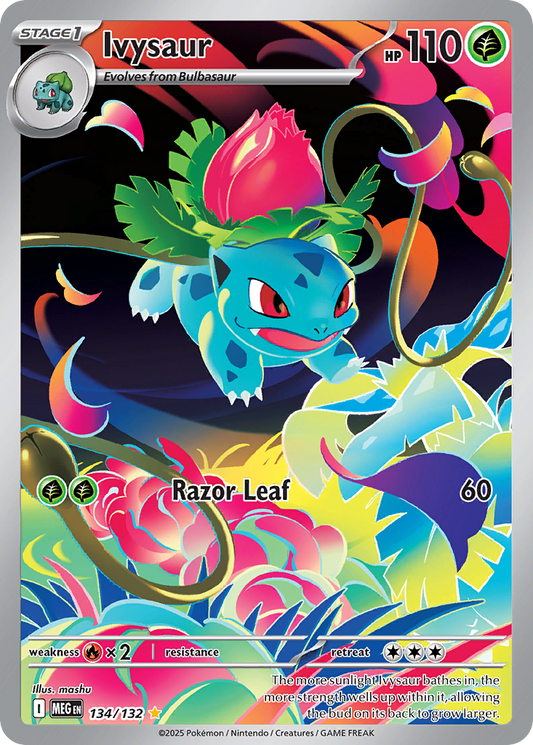 Ivysaur 134/132 Illustration Rare | Mega Evolution | Pokemon Card
