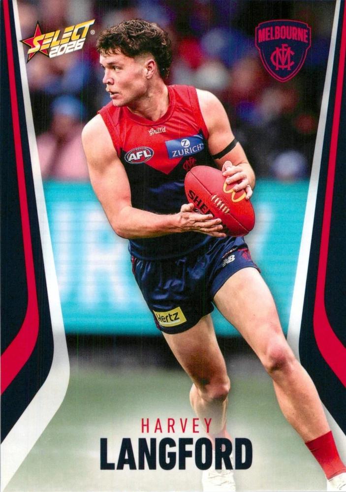 Harvey Langford #135 Melbourne Demons | 2026 Select AFL Footy Stars | Trading Card