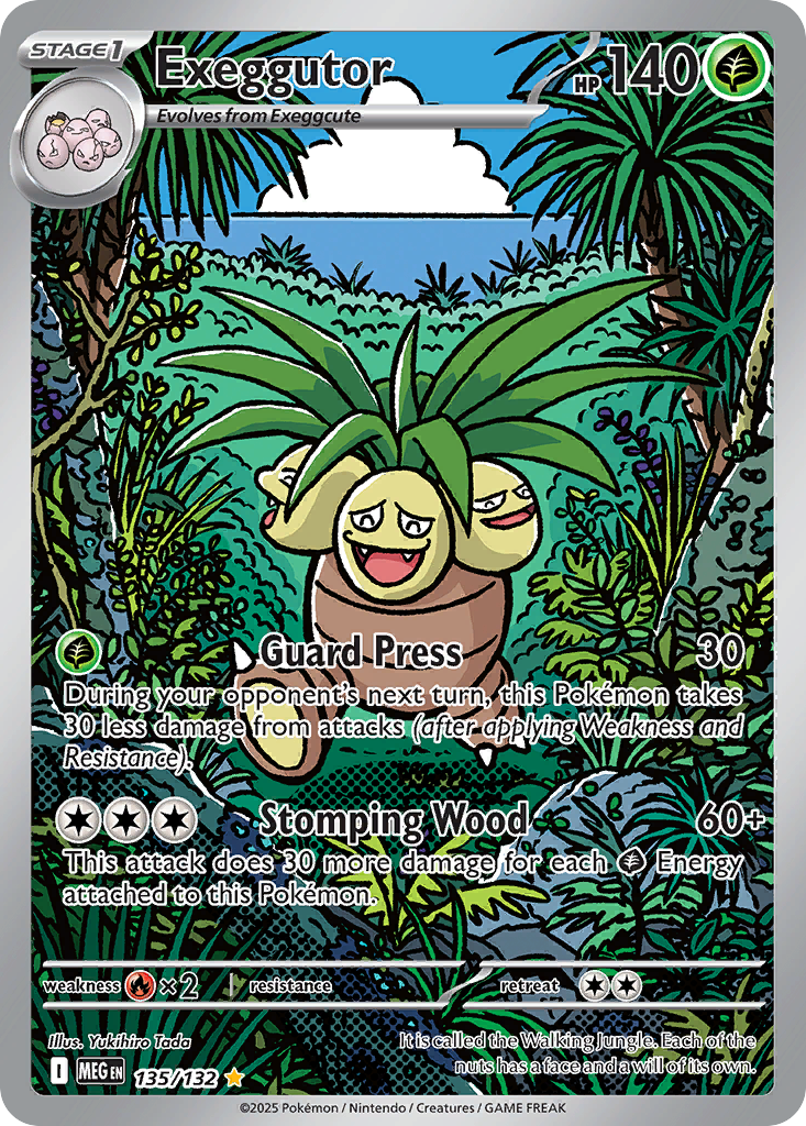 Exeggutor 135/132 Illustration Rare | Mega Evolution | Pokemon Card