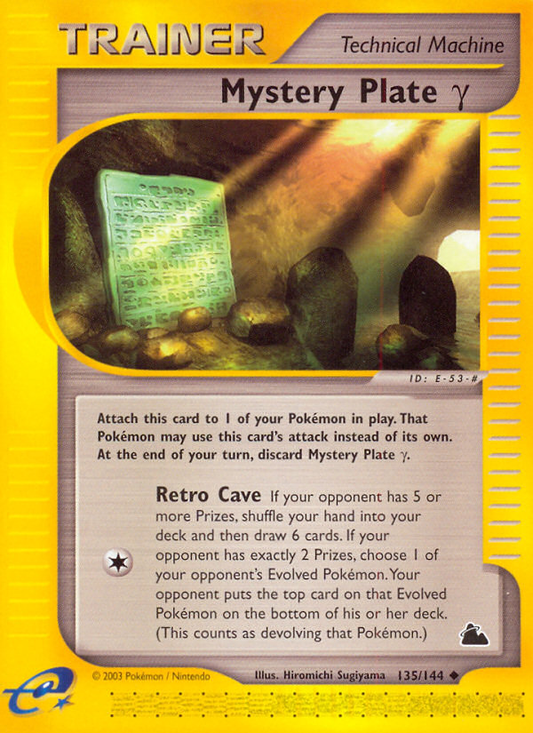 Mystery Plate γ 135/144 Uncommon | Skyridge | Pokemon Card