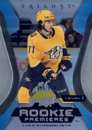 Luke Evangelista #136 Nashville Predators | 2023-24 Upper Deck Trilogy | NHL Trading Card