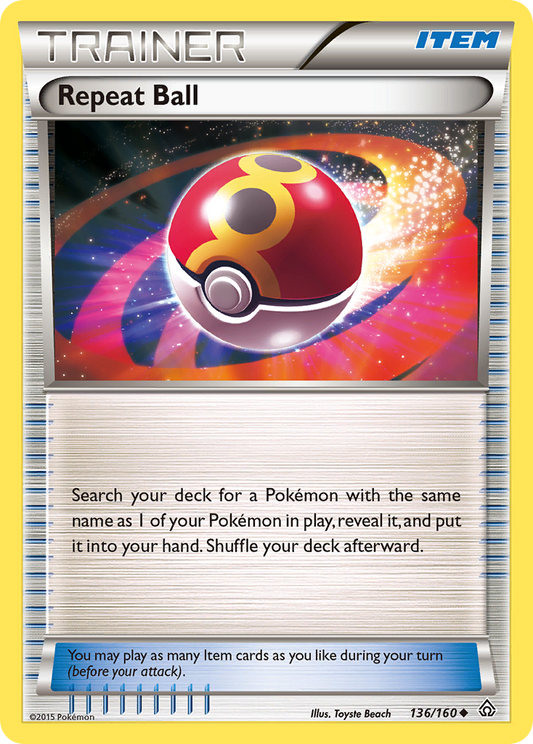 Repeat Ball 136/160 Uncommon | Primal Clash | Pokemon Card