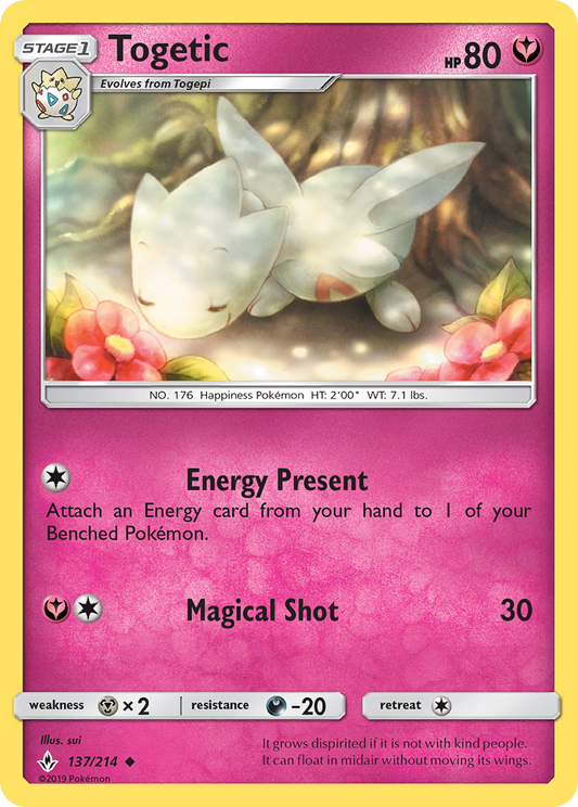 Togetic 137/214 Uncommon | Unbroken Bonds | Pokemon Card
