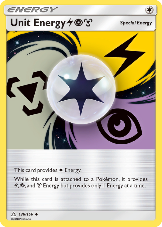 Unit Energy LightningPsychicMetal 138/156 Uncommon | Ultra Prism | Pokemon Card
