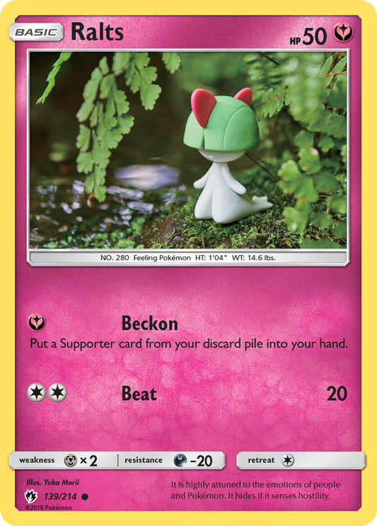 Ralts 139/214 Common | Lost Thunder | Pokemon Card