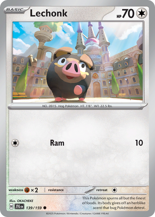 Lechonk 139/159 Common | Journey Together | Pokemon Card
