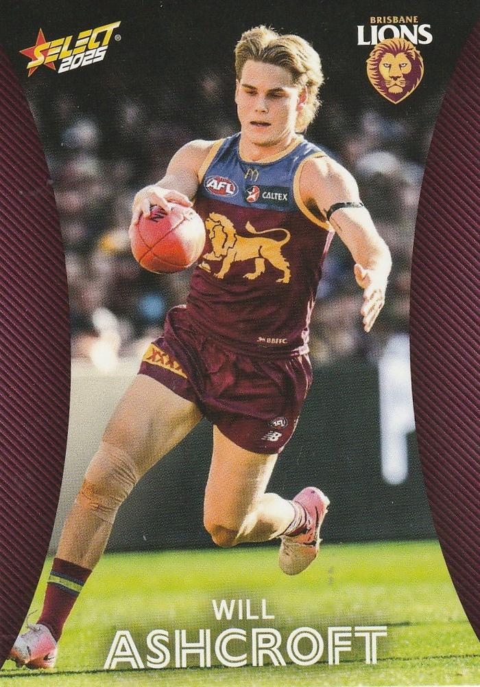 Will Ashcroft #13 Brisbane Lions | 2025 Select AFL Footy Stars | Trading Card