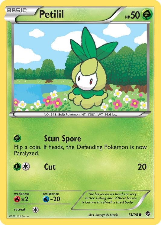 Petilil 13/98 Common | Emerging Powers | Pokemon Card