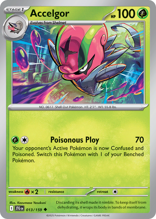 Accelgor 13/159 Uncommon | Journey Together | Pokemon Card
