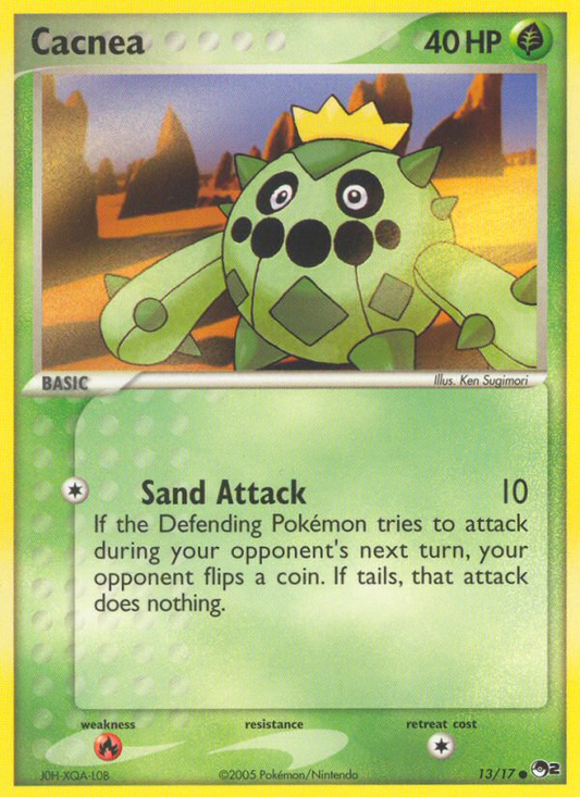 Cacnea 13/17 Common | POP Series 2 | Pokemon Card