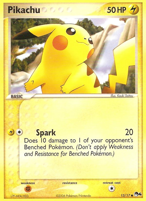 Pikachu 13/17 Common | POP Series 4 | Pokemon Card
