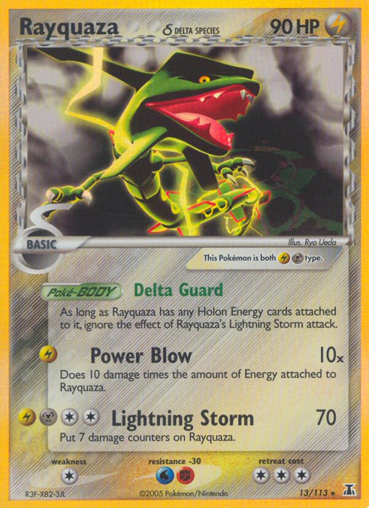 Rayquaza δ 13/113 Rare Holo | Delta Species | Pokemon Card