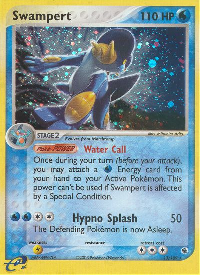 Swampert 13/109 Rare Holo | Ruby & Sapphire | Pokemon Card