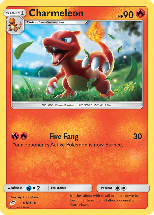 Charmeleon 13/181 Uncommon | Team Up | Pokemon Card