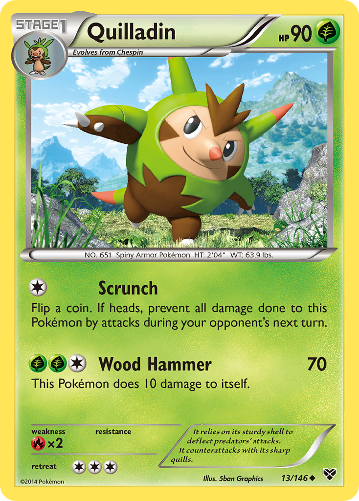 Quilladin 13/146 Uncommon | XY | Pokemon Card