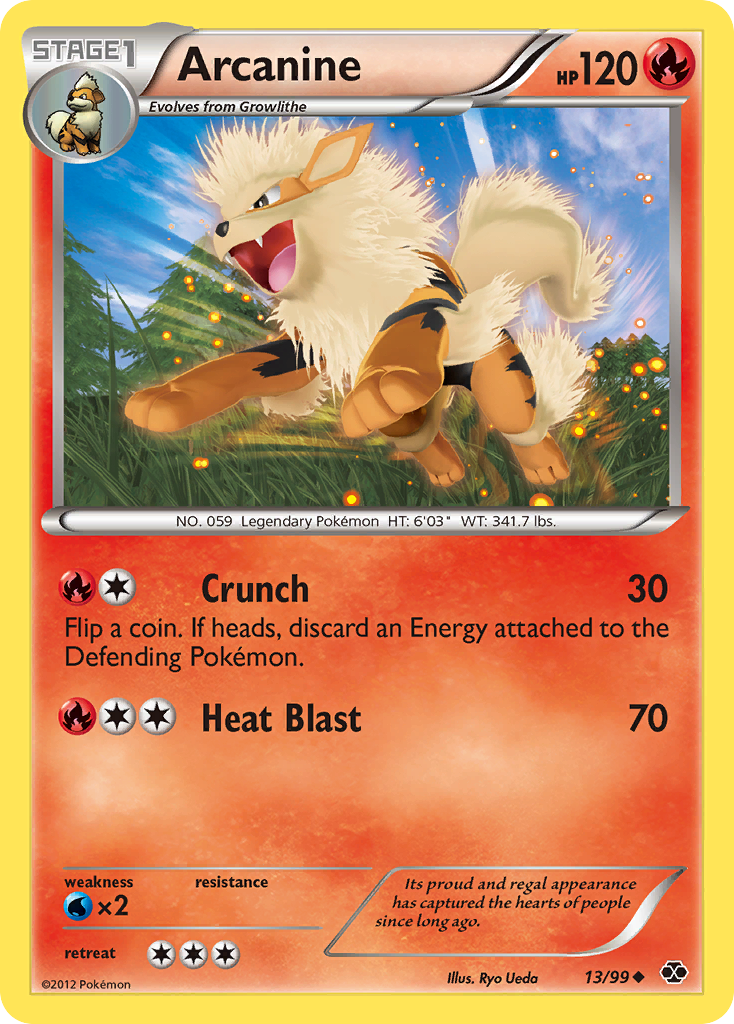 Arcanine 13/99 Uncommon | Next Destinies | Pokemon Card