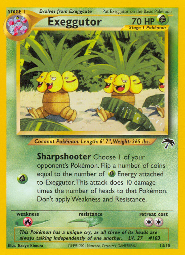 Exeggutor 13/18  | Southern Islands | Pokemon Card