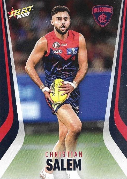 Christian Salem #140 Melbourne Demons | 2026 Select AFL Footy Stars | Trading Card