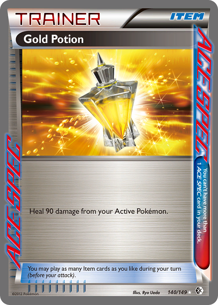 Gold Potion 140/149 Rare ACE | Boundaries Crossed | Pokemon Card